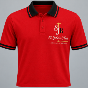 Red st john's choir lubaga cathedral t-shirts